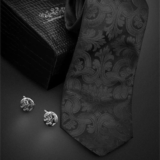 Shantanu and nikhil tie (black)