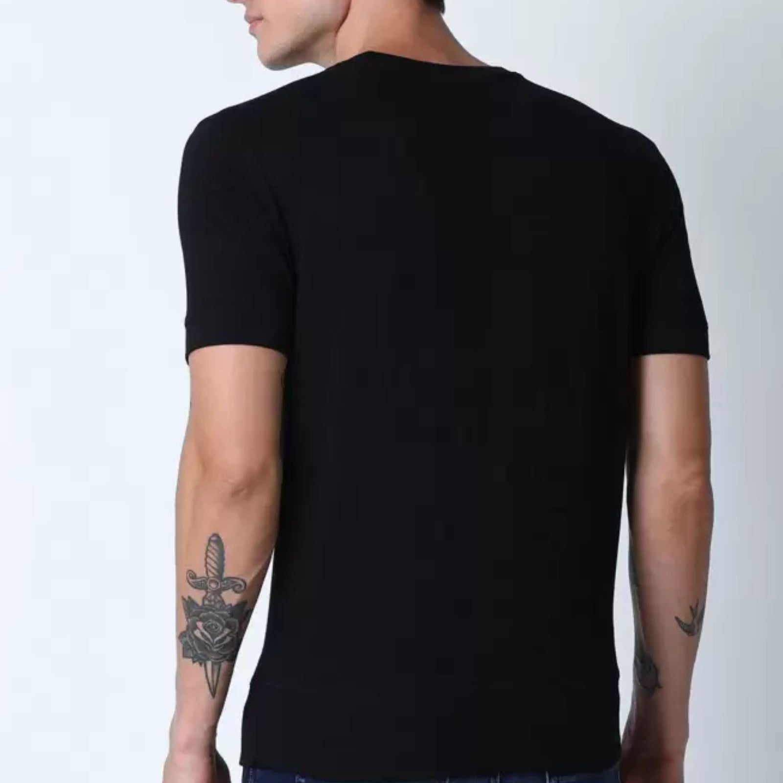 Jack & jones round neck black t-shirt