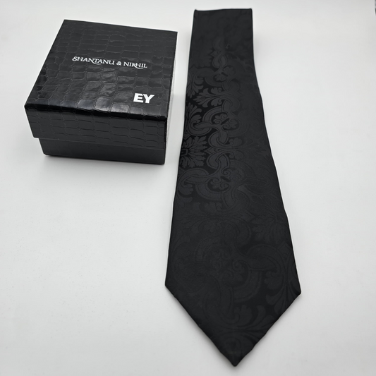 Shantanu and nikhil tie (black)